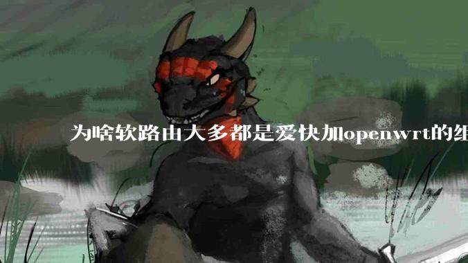 为啥软路由大多都是爱快加openwrt的组合，单openwrt有什么缺点嘛？